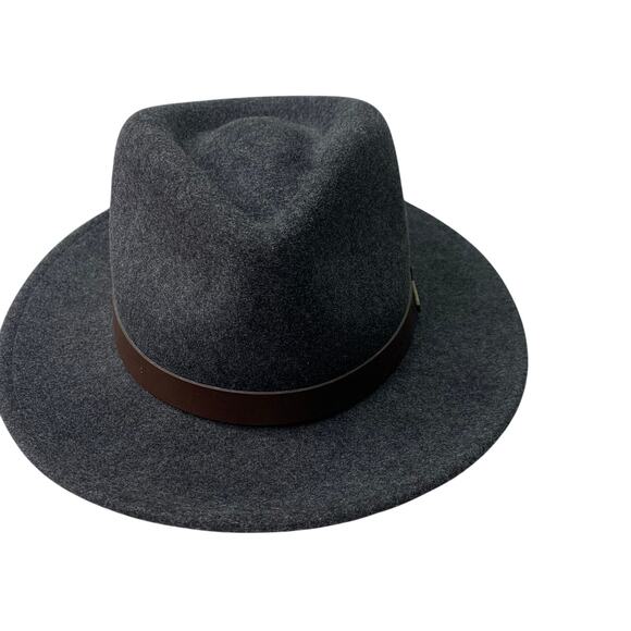 Pendleton 100% Pure Virgin Wool Mens Gray Brown Fedora Western Indiana Jones - Picture 6 of 10